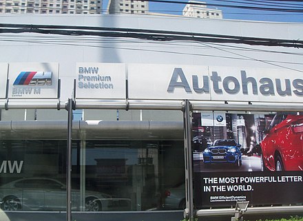 A BMW dealership in the Philippines