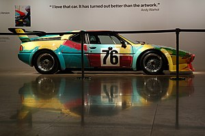 BMW M1 decorado por Warhol.