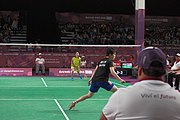 Deutsch: Badminton bei den Olympischen Jugendspielen 2018; Tag 4, 10. Oktober 2018; Viertelfinale Mädchen: Vu Thi Anh Thu (Vietnam) - Goh Jin Wei (Malaysia) 12-21, 9-21 26′ English: Badminton at the 2018 Summer Youth Olympics at 10 October 2018 – Girls Quarterfinal: Vu Thi Anh Thu (Vietnam) vs Goh Jin Wei (Malaysia) 12-21, 9-21 26′