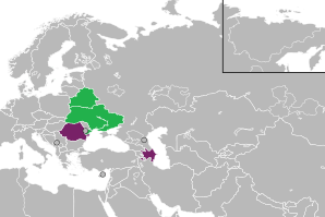 Avrupa ve Asya ülkelerinin renkli haritası