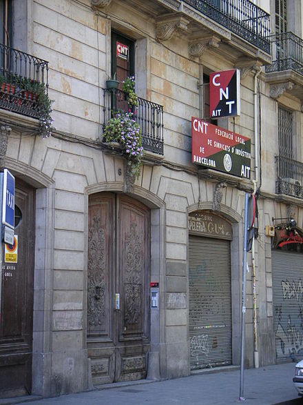 CNT's offices in Barcelona