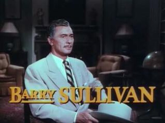 Barry Sullivan in the trailer