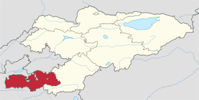 Batken Province in Kyrgyzstan.svg