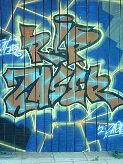 Graffiti, italienisch Singular