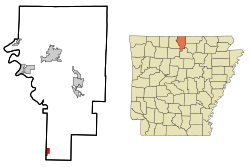 Vị trí trong Quận Baxter, Arkansas