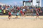 Deutsch: Deutsche Beachhandball-Meisterschaften 2022; Tag 3: 7. August 2022 – Frauen,Finale, Beach Bazis Schleissheim – Minga Turtles Ismaning 2:1 (20:26, 24:20, 8:6) English: German Beach handball Championships; Day 3: 7 August 2022 – Women Final – Beach Bazis Schleissheim Vs Minga Turtles Ismaning 2:1 (20:26, 24:20, 8:6)