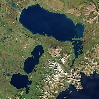 <span class="mw-page-title-main">Becharof Lake</span> Lake in the state of Alaska, United States