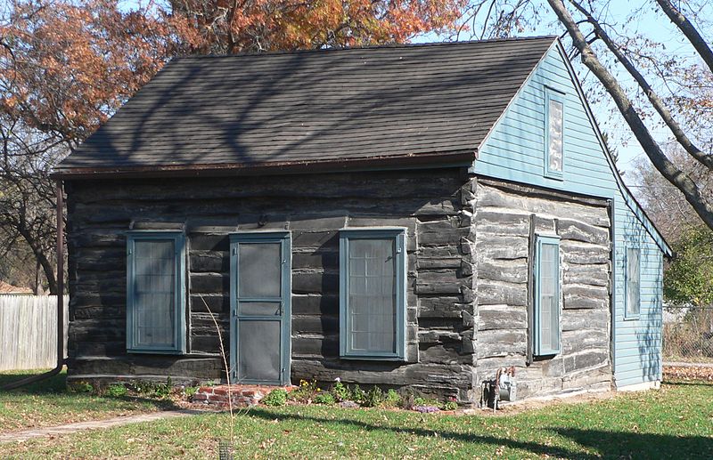 File:Bellevue, Nebraska log cabin from SW 1.JPG