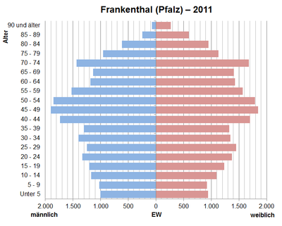 Pfalz Frankenthal: Geographie, Geschichte, Religion