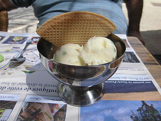 <span class="mw-page-title-main">Plombières (dessert)</span> Style of ice cream