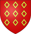 Arms of the House of Rohan: Gules, nine mascles or