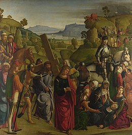 Boccaccio Boccaccino - Hristos purtând crucea (National Gallery, Londra) .jpg