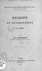 Émile Bourdaret, Religion et Superstition en Corée, 1904    