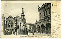 Bremen, 'Roland am Marktplatz' (ca. 1905; Verlag Alb. Rosenthal, Bremen).jpg