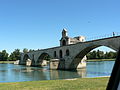 Avignonski most čez reko Rono Pont Saint-Bénezet, zgrajen v letih 1171 - 1185