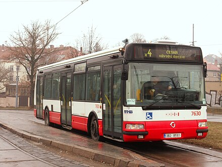 Rail replacement bus service in Czech Republic