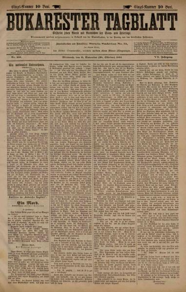 File:Bukarester Tagblatt 1885-11-11, nr. 250.pdf