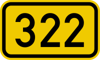 File:Bundesstraße 322 number.svg