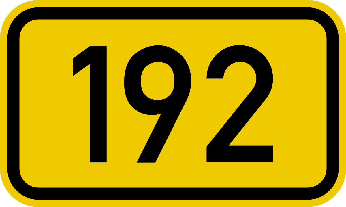 File:Bundesstraße 192 number.svg - Wikimedia Commons