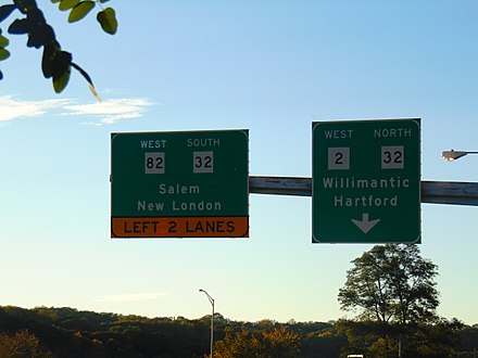 CT 32 at CT 82 and CT 2 in Norwich.