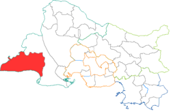 Kanton Saintes-Maries-de-la-Mer na mapě departementu Bouches-du-Rhône
