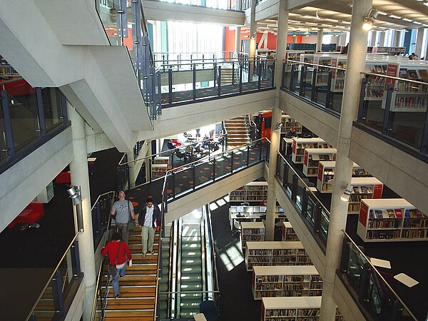 Cardiff Central Library interior