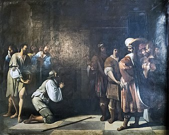 Un des de Jacob prosterné devant son frère, Joseph (fils de Jacob) - Nicolas Tournier