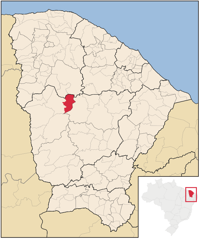 Localização de Monsenhor Tabosa no Ceará