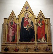 Cenni di Francesco, Madonna col Bambino tra i SS. Lucia e Giusto, 1400