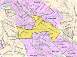 Mapa de la Oficina del Censo de Lindenwold, Nueva Jersey