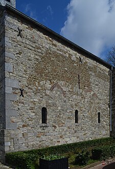 Mur gouttereau sud de la nef (extérieur).