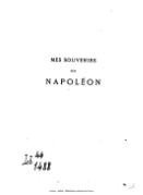 Jean-Antoine Chaptal, Mes souvenirs sur Napoléon, 1893   