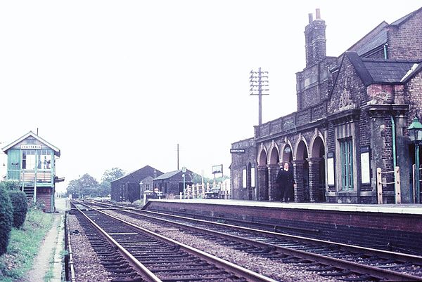 Chatteris railway station before closure in 1967