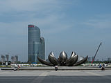 Deutsch: Banhofsvorplatz Jinan West Railway Station English: station forecourt Jinan West Railway Station