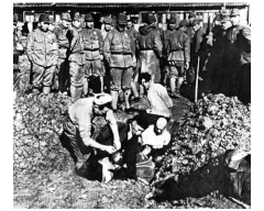 Chinese people being buried alive by Japanese soldiers, Nanking Massacre.gif
