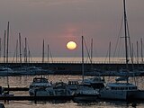 Sonnenuntergang am Hafen von Agropoli