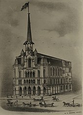 Original design for the building, including a clock tower City Hall, Columbus illustration.jpg