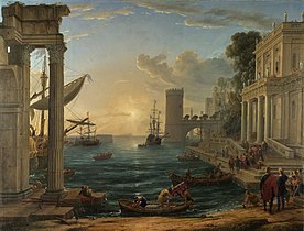 L'Embarquement de la reine de Saba, par Claude Lorrain.