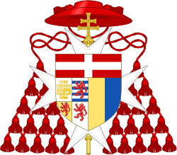 Coat of Arms of Cardinal Federico Baldissera Bartolomeo Corner.svg