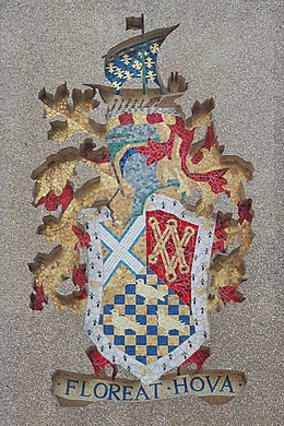 The Arms of the former Hove Borough on Hove Town Hall.