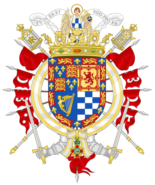 File:Coat of Arms of the 19th Duke of Alba Order of Isabella the Catholic).svg