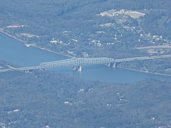 Aerial view of the Combs–Hehl Bridge in 2017