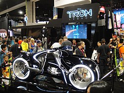 Comic-Con 2010 - Disney Tron Legacy booth - light cycle (4859615650).jpg