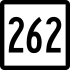 Route 262 işaretçisi