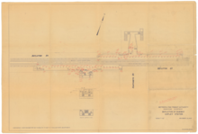 November 1958-drafted plan of Copley station showing the offset platforms Copley station plan, November 1958.png