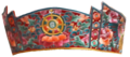Corona de fénix usada por las reinas dragones de Bután.
