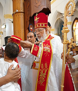 <span class="mw-page-title-main">Chrismation</span> Initiation rite also known as confirmation