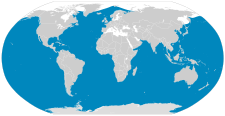 Área de distribución del rorcual azul