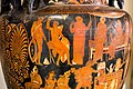 Darius Painter - RVAp 18-39 - funeral of Patroklos - man with boy and youth in naiskos - Napoli MAN 3254 - 07