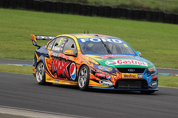 A Ford Falcon FG, driven by Will Davison.